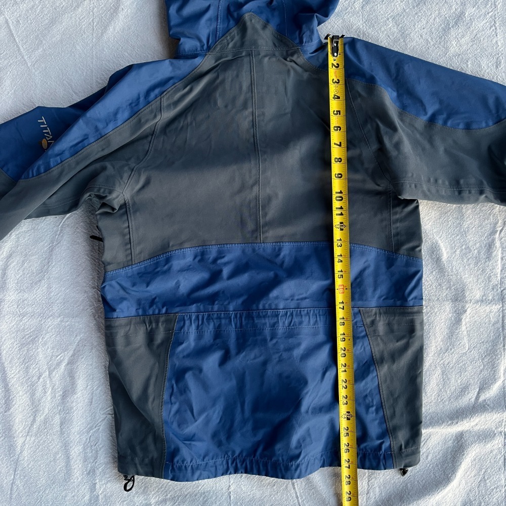 Vtg Columbia‎ Womens Titanium Alloy Omni Tech Blue Grey Waterproof Jacket - Picture 6 of 8